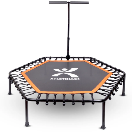 Батут каркасный Atletika24 с ручкой для джампинга, диаметр 127 см 